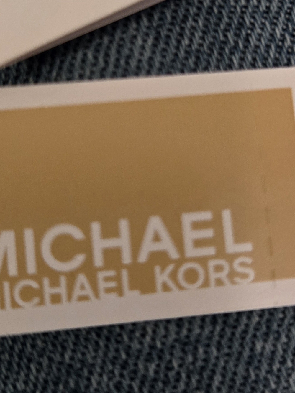 NIB-Michael Kors Black and Gold Minimalist Watch - Picture 2 of 8